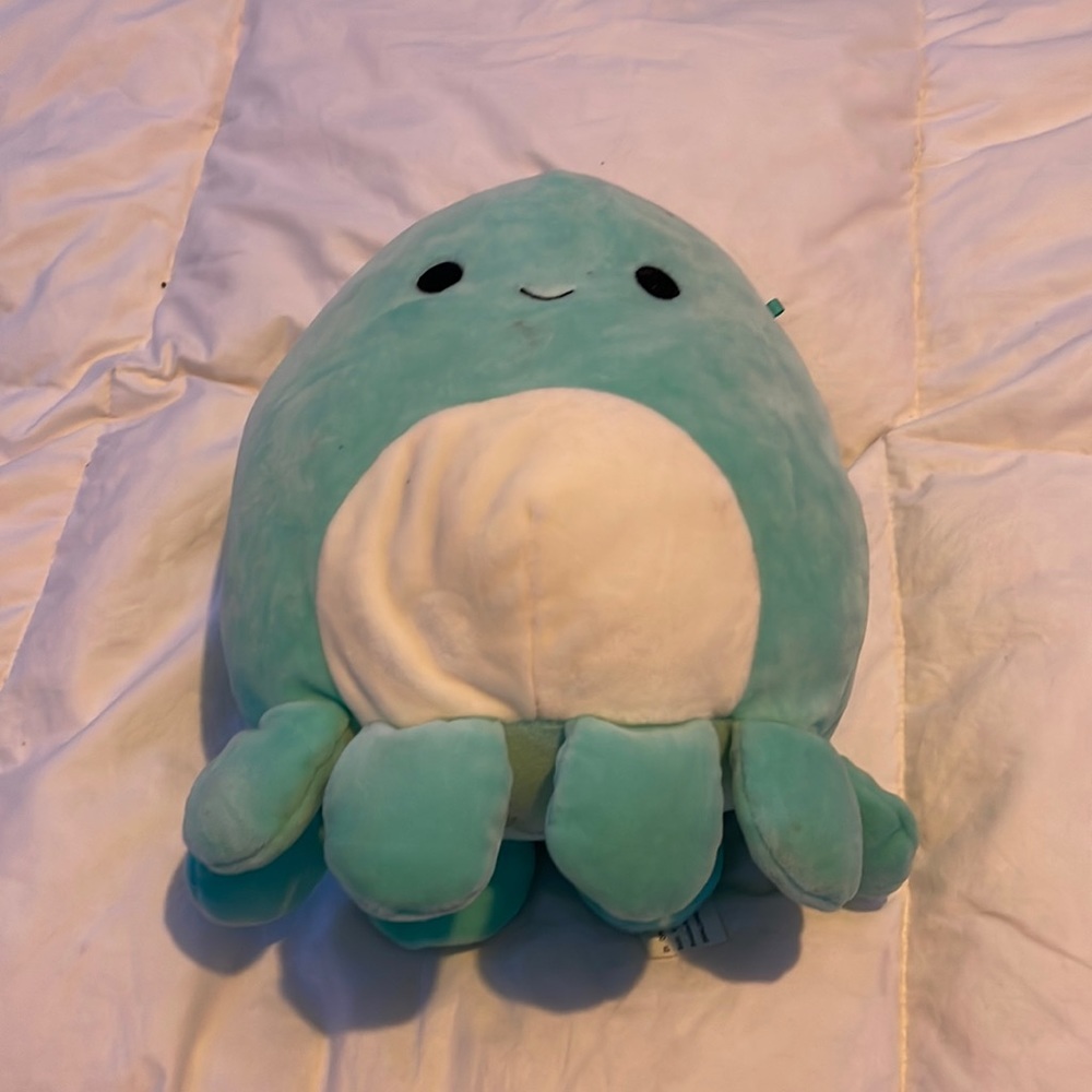 Teal octopus squishmallow